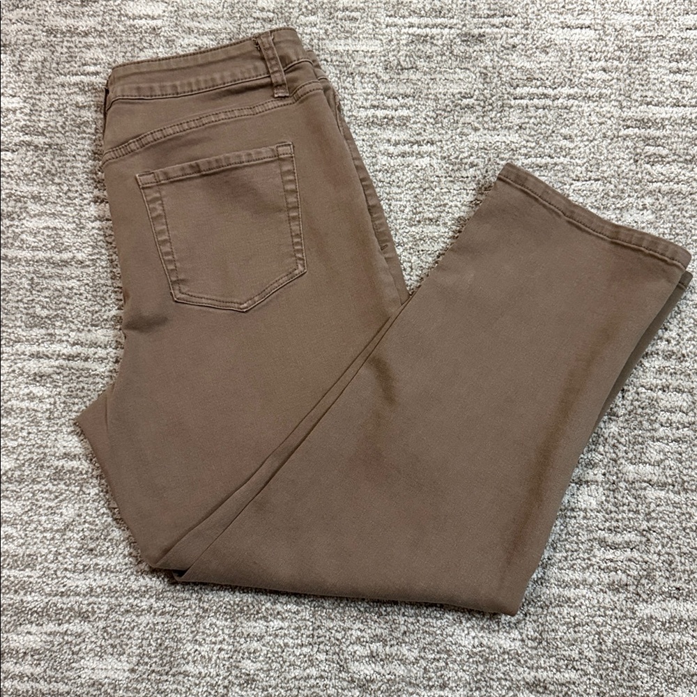 Maurices Brown Denim Ankle Jeans